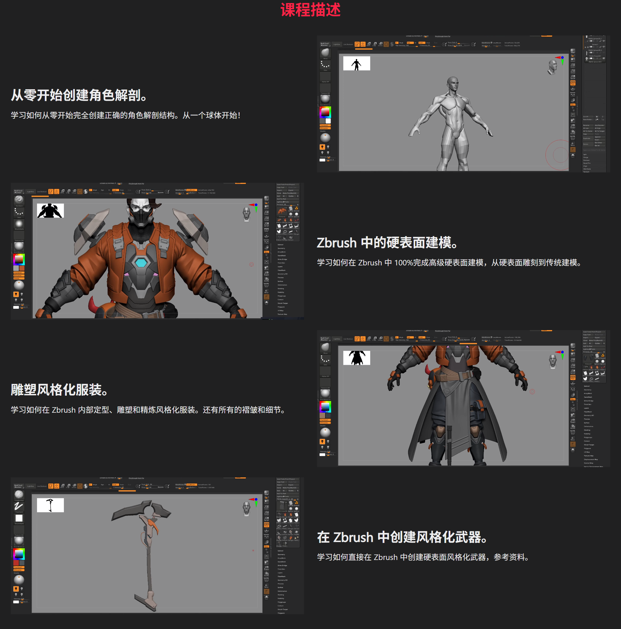中英文字幕-ZBrush游戏次世代科幻人物高精度角色模型雕刻细化建模教程+工程文件 Creating sci-fi stylized high poly characters in Zbrush QQ截图20251212155701.png