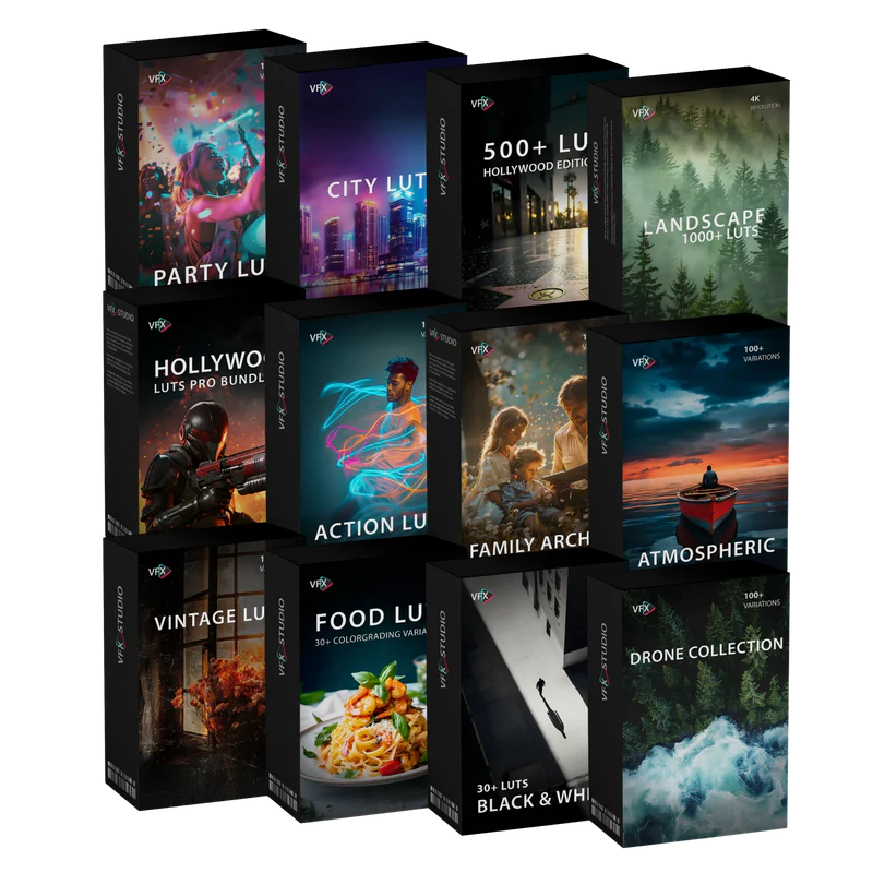 4000组全能影视后期电影风格LUTs调色预设包 VfxStudio – All LUTS Bundle