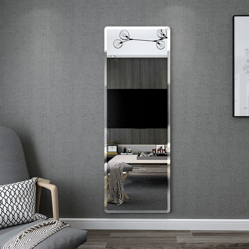 Porch mirror wall fitting self-adhesive cloakroom pasted on the wall full-length full-length mirror hanging wall mirror ins