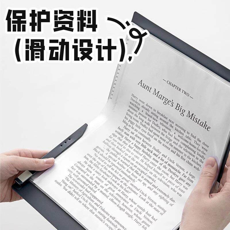 日本锦宫对折资料册KINJIM文件袋分类夹A4可折叠为A5尺寸方便携带