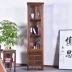Đồ nội thất bằng gỗ gụ phong cách Trung Quốc tủ rượu phòng khách bằng gỗ rắn cửa đơn ngăn tủ đơn giản với tủ trưng bày giá rượu - Buồng