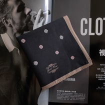 Star British cotton hand towel Tanabata girlfriend sent mens handkerchief gift box handkerchief sweat towel snow velvet flower square towel