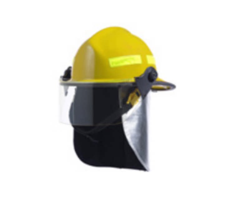 Methian F3 fire safety helmet with external face mask aluminium fireproof shawl flannel velvet head with 10107114-A