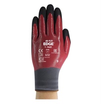 Ansell EDGE 48-919 nitrile coated gloves are suitable for oily environments wear-resistant and comfortable