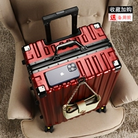 Рубиново-красный [сумка + водонепроницаемость + двойной замок с паролем] Заклепки алюминиевой рамы утолщены и усилены, прочны и долговечны.