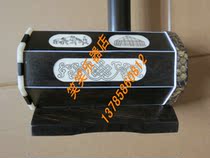 Four-hut accessory tenor of four huzzled black sandalwood Sculpted treble with a 4-huzzled skin with a tot
