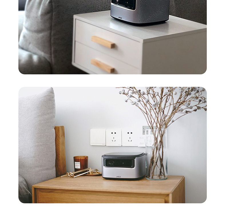 Nut máy chiếu J7 home nhỏ 1080P HD không dây wifi thông minh 3D rạp hát tại nhà không có màn hình TV - Máy chiếu