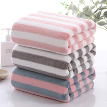 Bath towel female household non-cotton absorbent quick-drying adult bath can be worn can not easily lose hair large cute towel