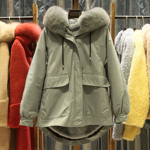 Пуховик, пальто, куртка, шапка, 2020, средней длины, большой размер