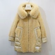 Fox lông len hạt lông cừu lông phụ nữ giữa áo lông dài mùa đông khâu xuống áo khoác với mũ - Faux Fur