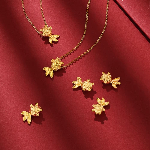 Ожерелье, цепочка до ключиц, золотая подвеска, стиль, серебро 925 пробы, золото 750 пробы