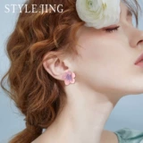 Серьги, клипсы, стиль, серебро 925 пробы