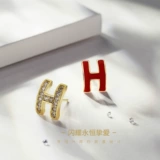 Серьги, модные элегантные клипсы с буквами, серебро 925 пробы, изысканный стиль