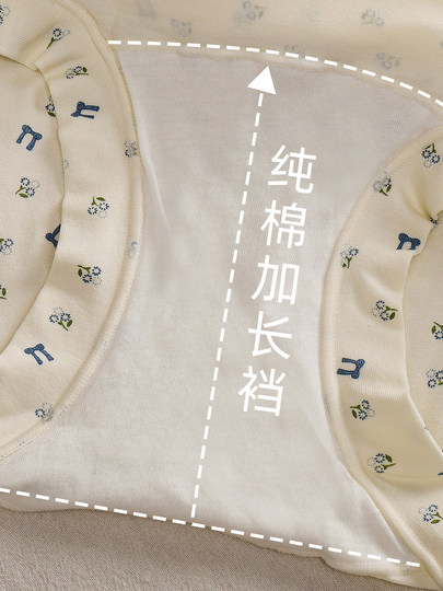 Women's Underwear, Pure Cotton 10A Antibacterial, Extended Crotch, No Pinching, No Chafing, All-Cotton Briefs