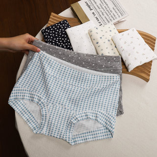 Women's Underwear, Pure Cotton 10A Antibacterial, Extended Crotch, No Pinching, No Chafing, All-Cotton Briefs