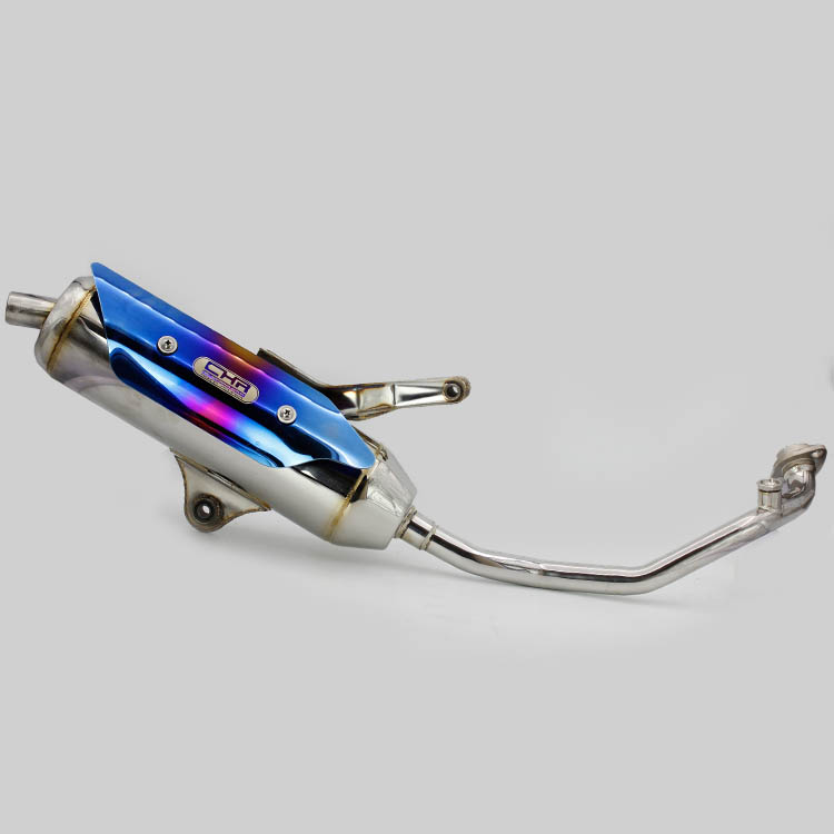 CHR trắng sắt câm áp lực sửa đổi ống xả BWS chiến đấu ba thế hệ FORCE SMAX NMAX155 - Ống xả xe máy pô xe wave 110 zin