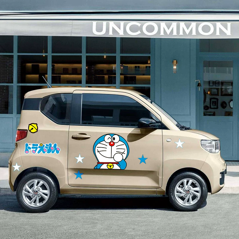 Наклейка на автомобиль Wuling Hongguang MINIEV Klechry EQ Baojun E200 симпатичная карикатурная наклейка для корпуса, защитная наклейка от царапин