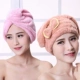 Lau khô mũ tóc phụ nữ lau tóc nhanh khô khăn thấm nước quấn khăn turban mũ tắm dễ thương tóc dài khăn khô tóc - Khăn tắm / áo choàng tắm