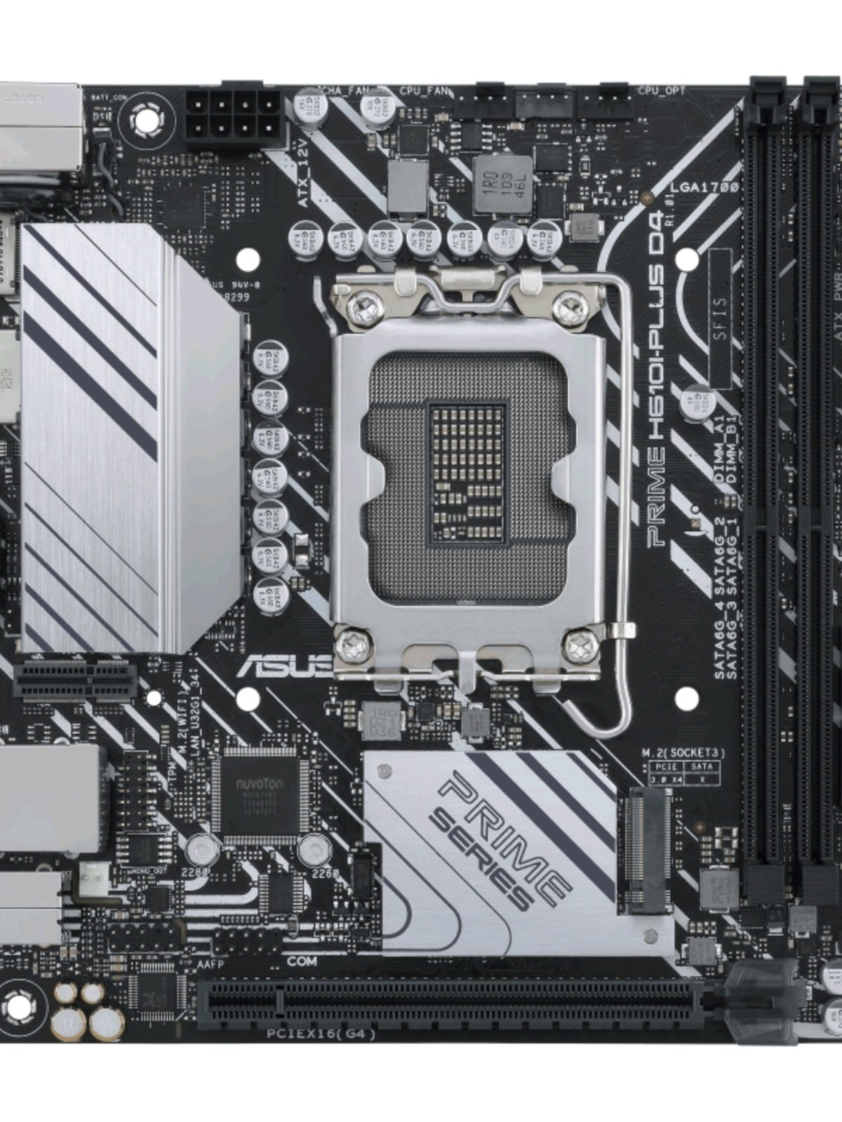 Asus Prime H610I-Plus D4 Mini Itx Motherboard Supports I3 12100