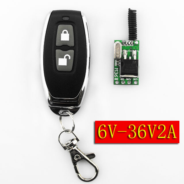 Silent remote control switch 6V7 4V9V12V13V16V18V24V28V36V micro motor motor power supply cut off