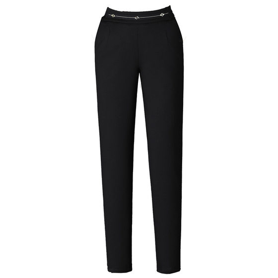 Winter Women's Clothing 2023 Middle-aged Mom Fashion Warm Small Feet Down Pants Young and Middle-aged Women Long Pants Elastic Waist