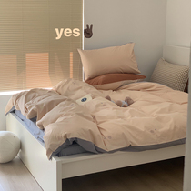 Baby cotton 100S Double stock Gon Satin Mill Wool Four Pieces Of Pure Cotton Bed Bedding 1 5m2 Mi Quilt Cover Bed Linen Style