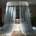Shaman công chúa ngủ áo choàng hạ cánh nhà Hàn Quốc hình chữ U nhôm khung ray ins Continental thời con gái lưới đôi - Bed Skirts & Valances 	rèm giường cho bé Bed Skirts & Valances