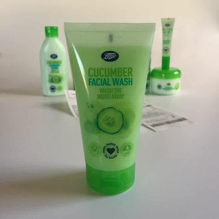 cucumber face wash boots