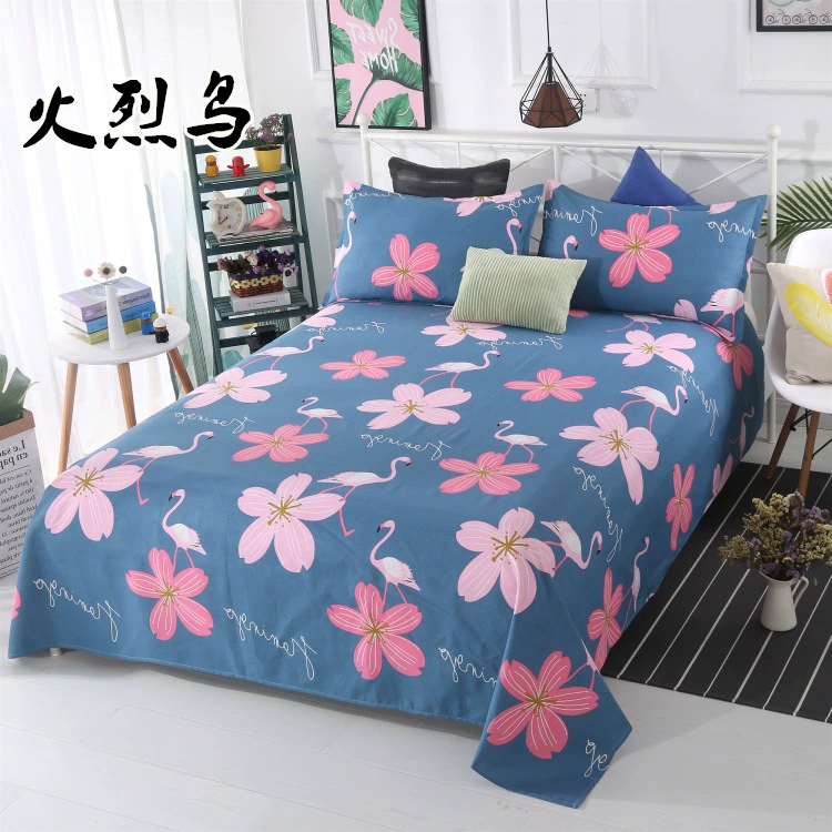 Khăn trải giường, một mảnh, bông nguyên chất, dày, cũ, vải thô, ga trải giường, chiếu, học sinh độc thân, khăn trải giường, chăn đơn ra trải giường
