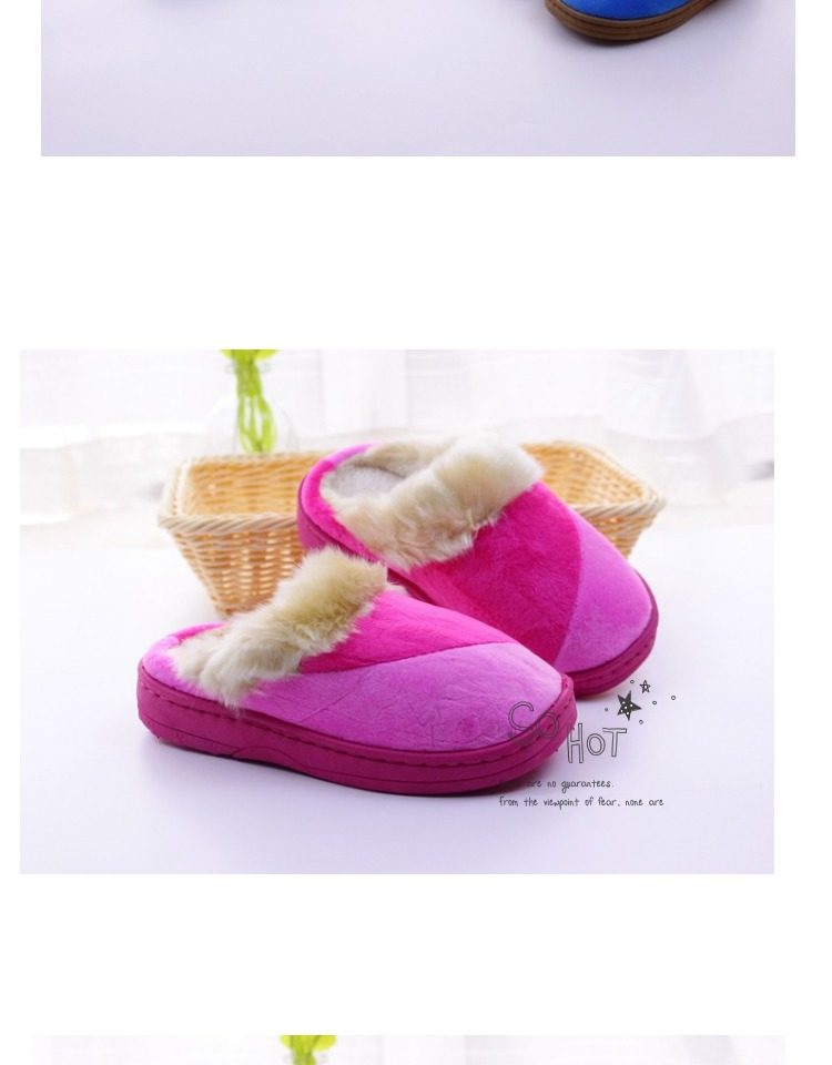 Pantoufles enfants en coton - semelle caoutchouc - Ref 1010328 Image 14