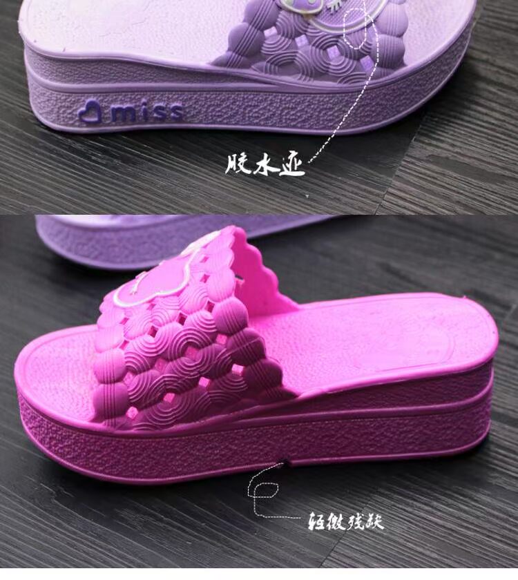 [瑕疵 品] Dép có đế dày mùa hè phiên bản Hàn Quốc của dép nêm thời trang dễ thương và dép đế mềm dép givenchy