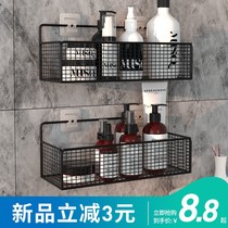 Bathroom toilet rack wall-mounted toilet bath bathroom washroom washroom washroom non-perforated wall long storage