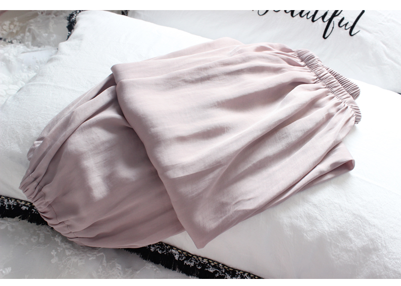 Quần thun nữ nhiều màu mềm mại và mát mẻ để đóng eo quần Quần pyjama Quần nhà có thể mặc bên ngoài -711 quần jogger nữ