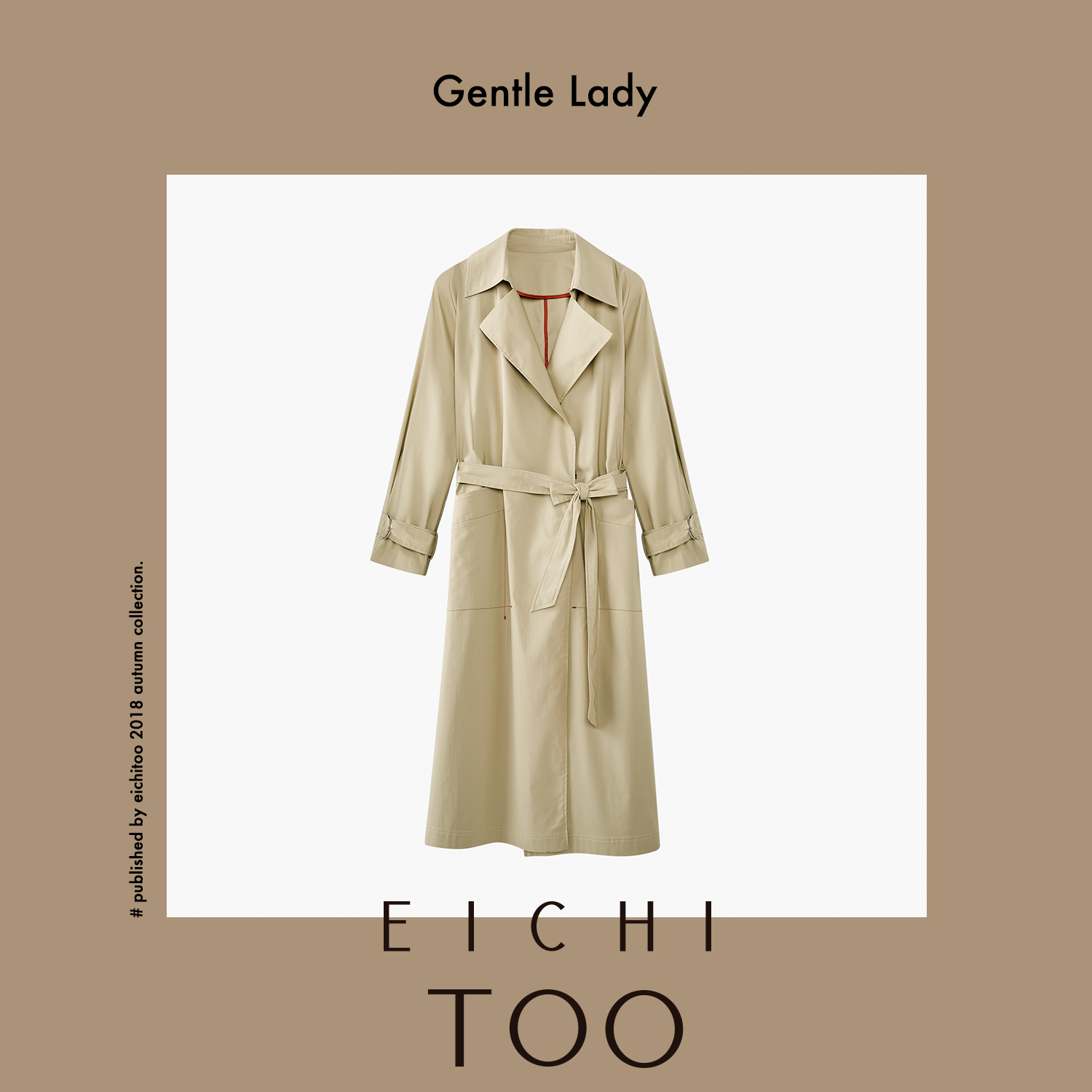 Trench pour femme EICHITOOH  en Coton en Coton - Ref 3225933 Image 1