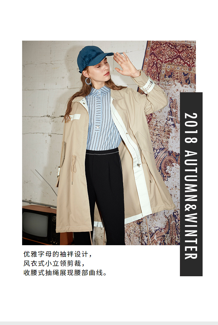Trench pour femme EICHITOOH  en Polyester - Ref 3226499 Image 9