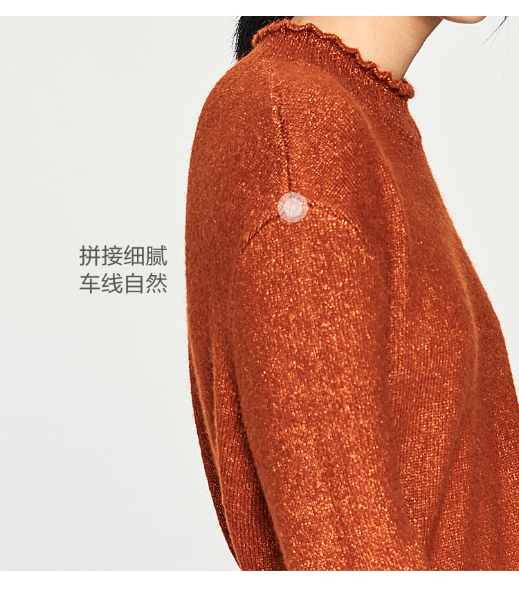 2018 tình yêu quần áo thỏ mùa đông nữ thời trang nửa cổ áo len dài tay áo len nữ tay lỡ