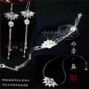 Kiếm lưới 3 kiếm lưới ba xung quanh bảy hiển thị vòng đeo tay bông tai sử dụng vòng cổ sterling bạc lớn fan bạc - Vòng đeo tay Clasp