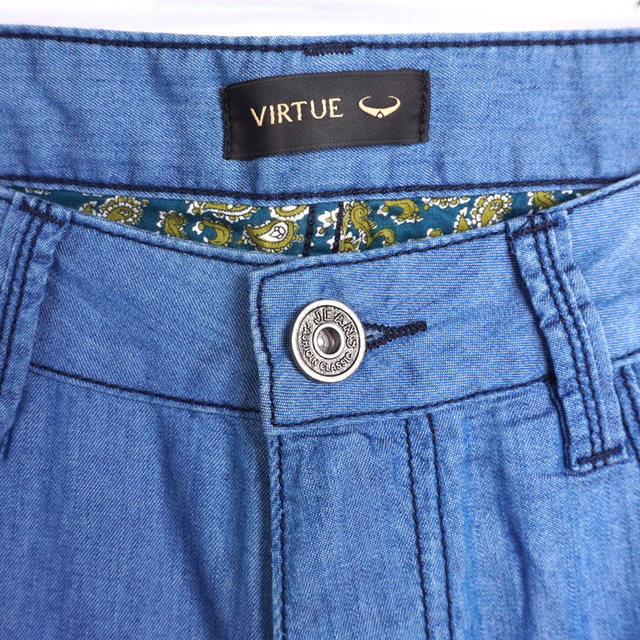 Virtue/Fushen jeans ຜູ້​ຊາຍ​ກະ​ທັນ​ຫັນ​ກົງ​ກັນ​ຂ້າມ​ທັງ​ຫມົດ​ຂອງ​ຜູ້​ຊາຍ pants pants ຍາວ​ຂອງ​ຜູ້​ຊາຍ​