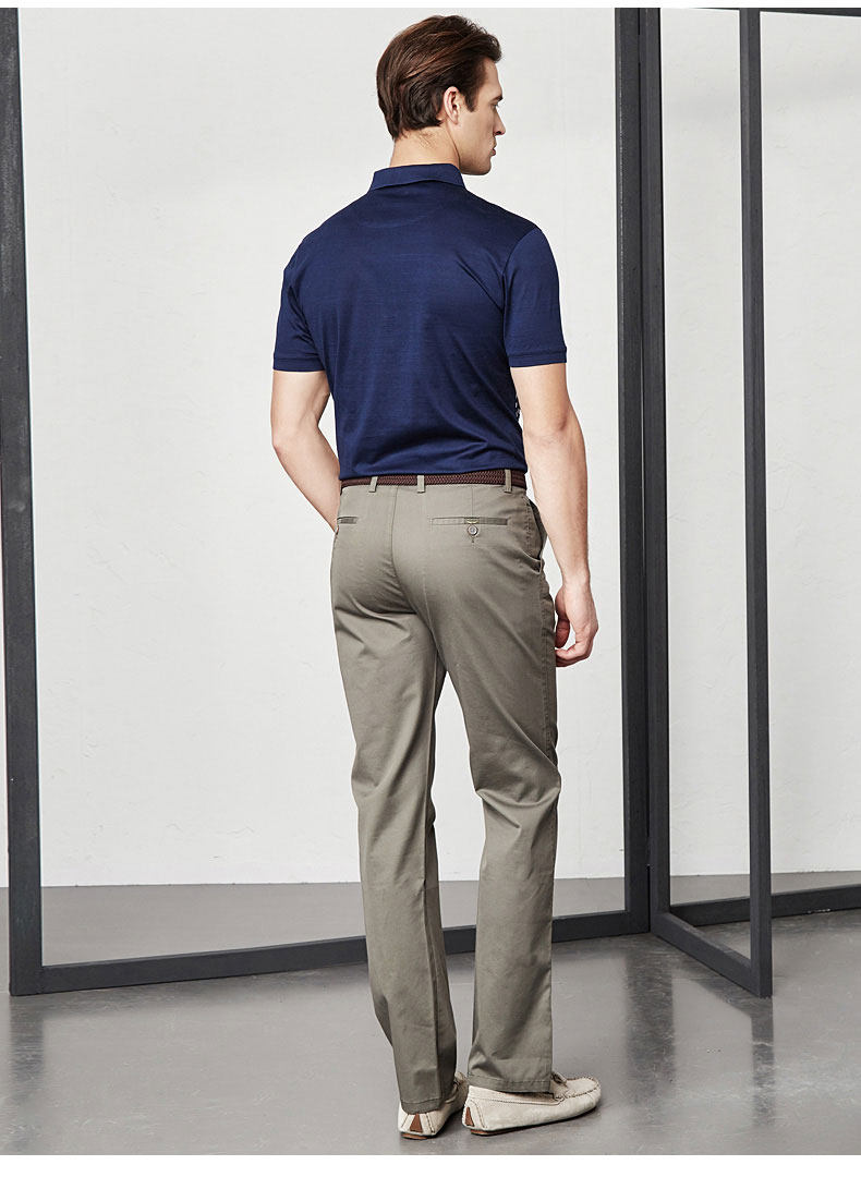 富绅 男士经典条纹短袖Polo衫 图4