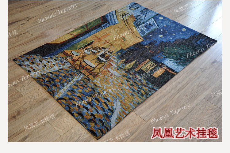 Гобелен 凤凰艺术挂毯 梵高名画欧式提花壁毯 古典ins大挂布客厅卧室背景 Phoenix Art tapestries