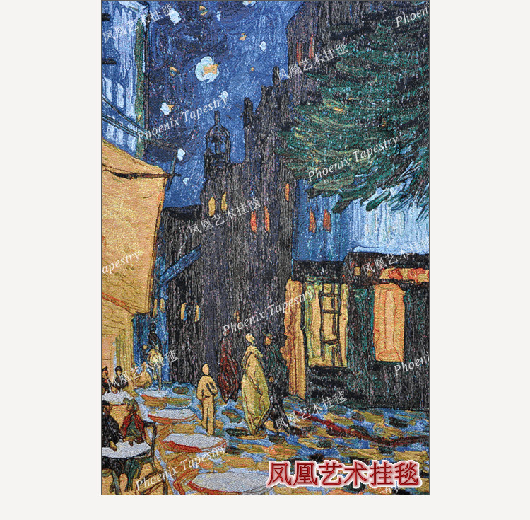 Гобелен 凤凰艺术挂毯 梵高名画欧式提花壁毯 古典ins大挂布客厅卧室背景 Phoenix Art tapestries