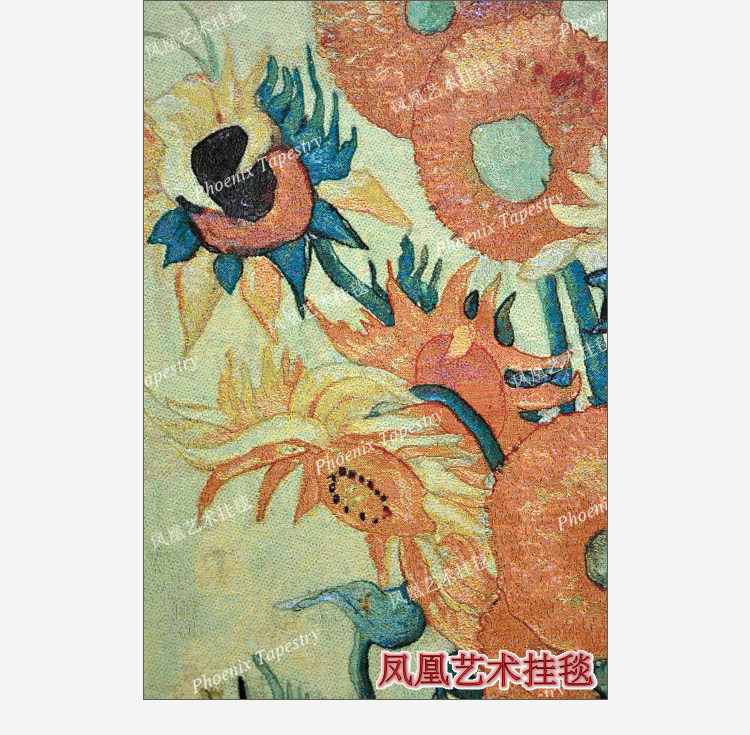 Гобелен 凤凰艺术挂毯 梵高名画欧式提花壁毯 古典ins大挂布客厅卧室背景 Phoenix Art tapestries