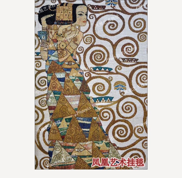 Гобелен 凤凰艺术挂毯 欧式提花壁毯 北欧ins风抽象挂布 克里姆特生命之树 Phoenix Art tapestries