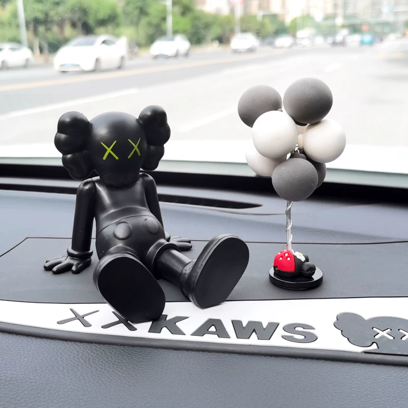 Сидячая кукла в стиле Sesame Street XX, модная кукла глаз KAWS, автомобильные украшения, декоративные принадлежности для интерьера автомобиля, PVC Kaos креатив