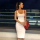 Mùa hè thứ 19 Hàn Quốc thiết kế cổ áo vuông thon gọn túi đeo hông đơn giản áo vest ba màu thành - Sản phẩm HOT