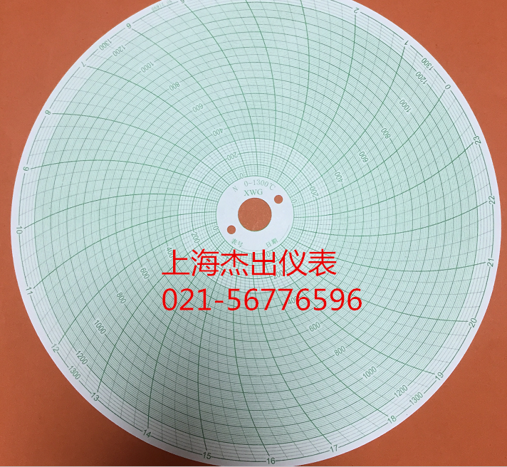 Circular heat treatment pressure instrument recording paper XWG N 0-1300 NO 21690