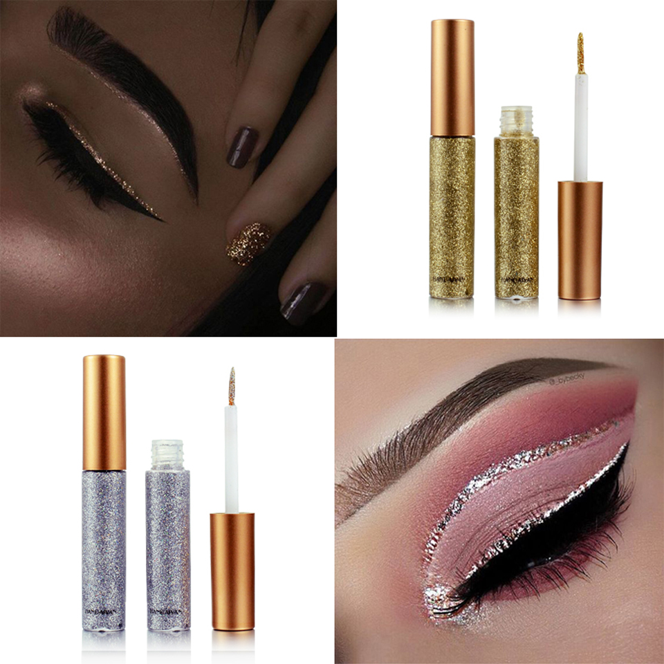Hiệu suất không thấm nước màu ướt sequins stars bút kẻ mắt dạng lỏng siêu sáng bóng Jingjing nằm tằm eyeshadow sáng bút ins kẻ mắt lemonade