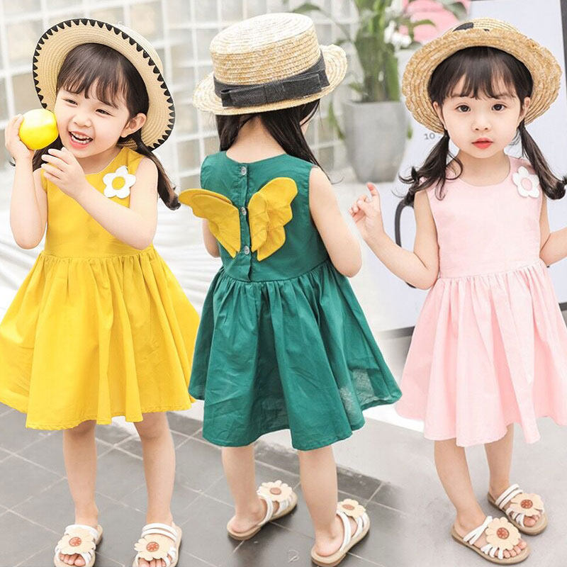 In the summer of 2019 new Han Edition girl girl winged dress dress dress dress dress tide