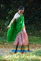 2015 New Indian style gopidress hook dress pasture girl skirt three-piece dance dress