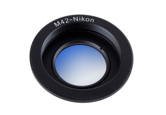 M42-AI For M42 lens to Nikon body adapter ring with corrective lens for infinity focus
